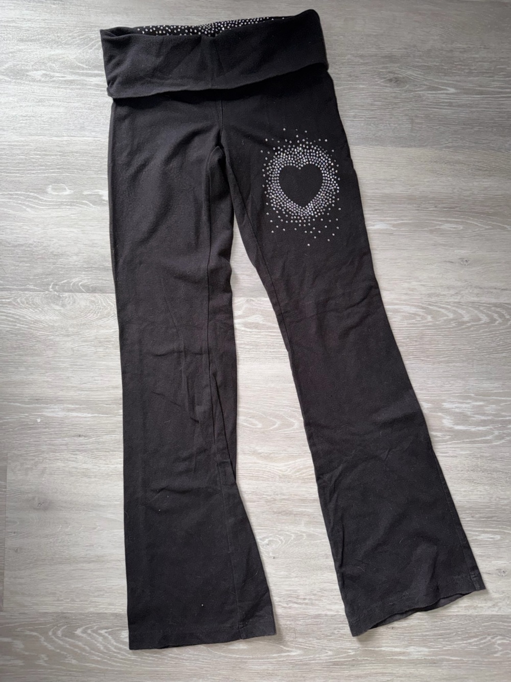 Victoria’s Secret leggings with Rhinestone Heart Accent